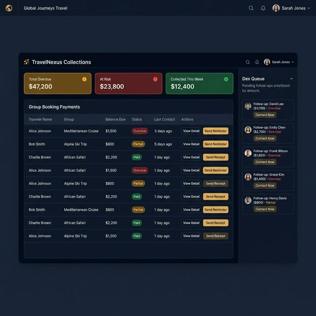 GroupDeck Revenue Recovery Dashboard